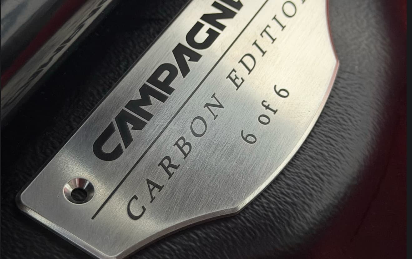 RR Carbon numbered edition plaque
